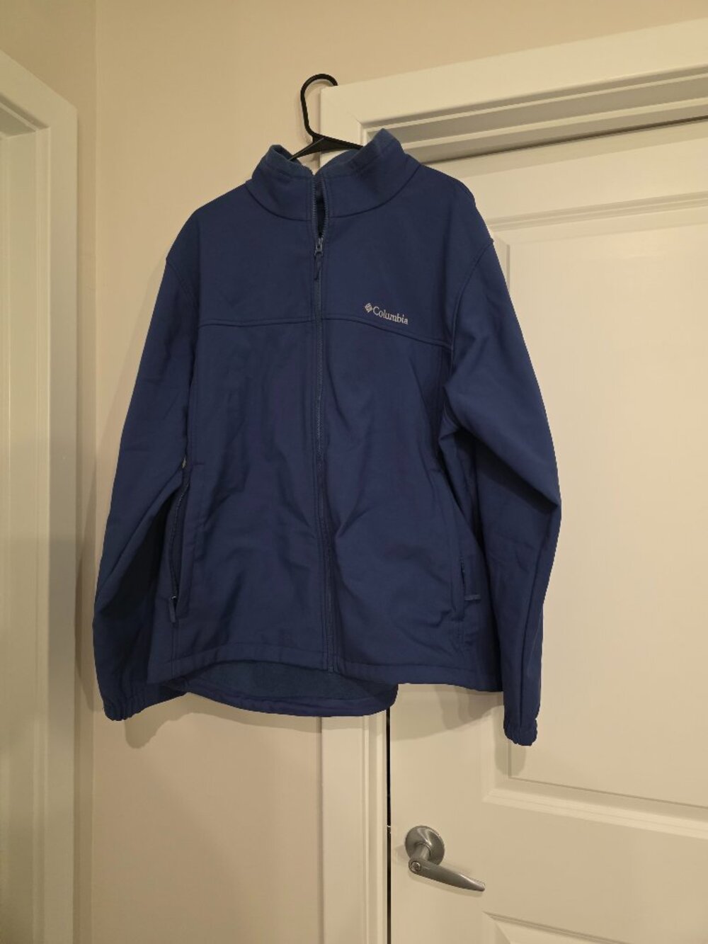 Columbia Softshell Fleece-Lined Full-Zip Jacket Blue Men's XXL / 2TG